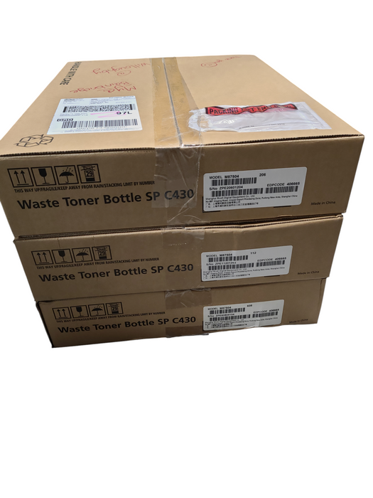 Lot 3x Ricoh Waste Toner Bottle SP C430 - M87504