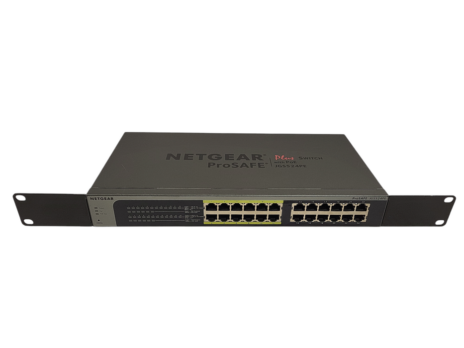 Netgear JGS524PE ProSafe Plus 24-Port PoE Gigabit Ethernet Network Switch $