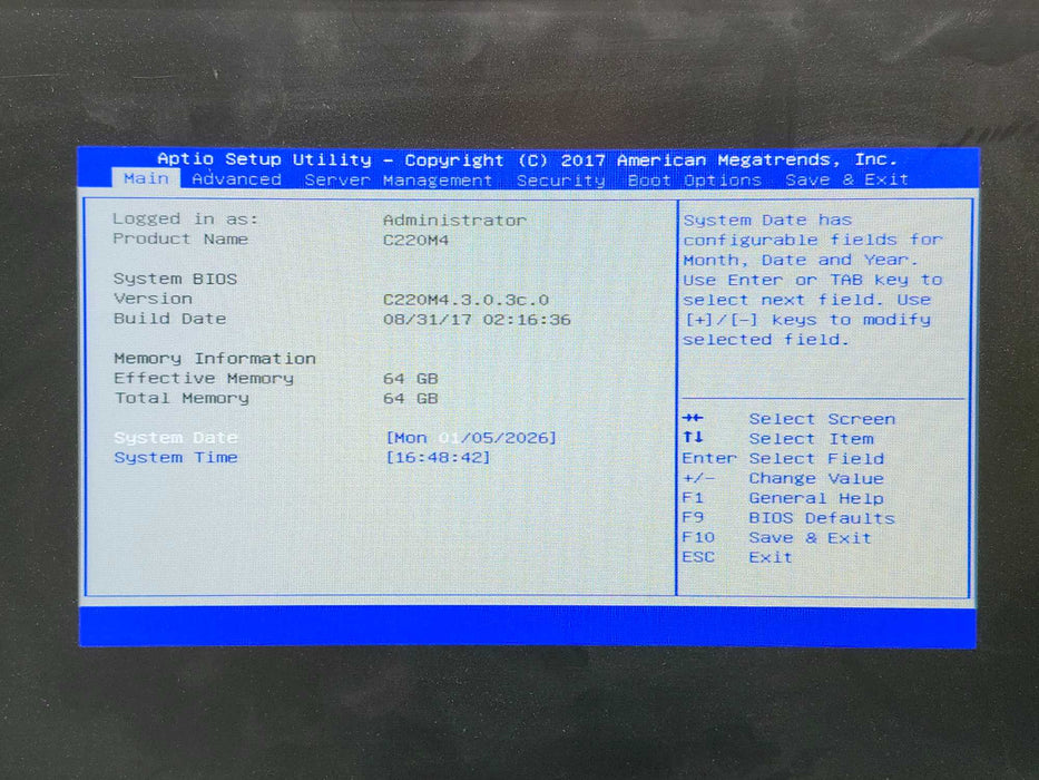 Cisco UCS C220 M4 1U 8x2.5", 2x Xeon E5-2695v4 2.10GHz, 64GB DDR4, 12G SAS