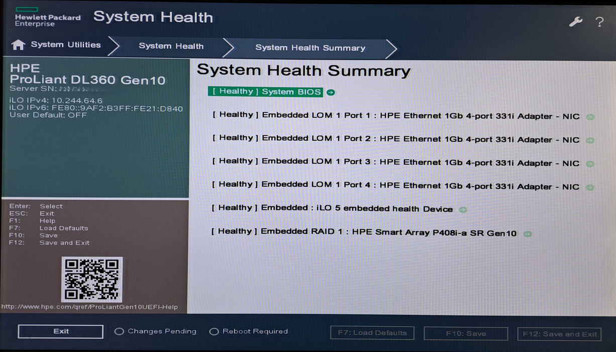 HP DL360 Gen10 8x 2.5" | 2x Xeon Gold 5115 @2.40Ghz, 64GB DDR4, P408i-a SR
