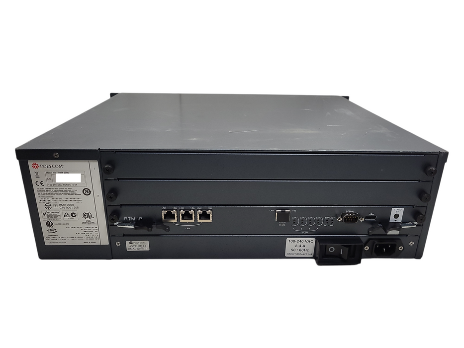 Polycom RMX 2000 Advanced TCA RealPresence Collaboration Server READ $