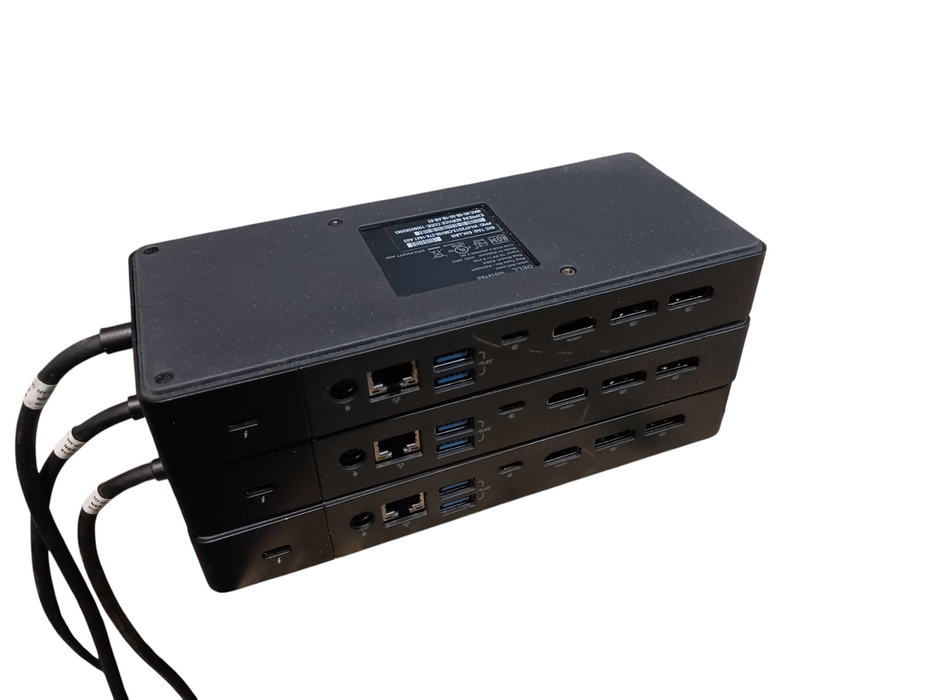 Lot of 3x Dell WD19TBS Thunderbolt 3 USB-C Docking Station No Power Adapter