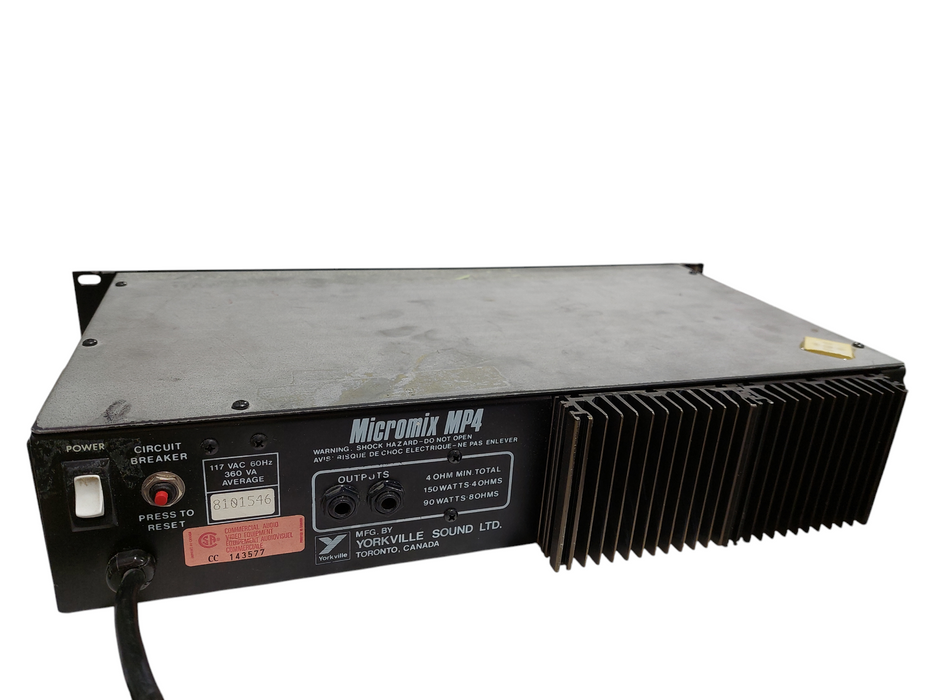 MicroMix MP4 Treb-EQP-103222 York-Ville Sound 4OHM 150Watt  =