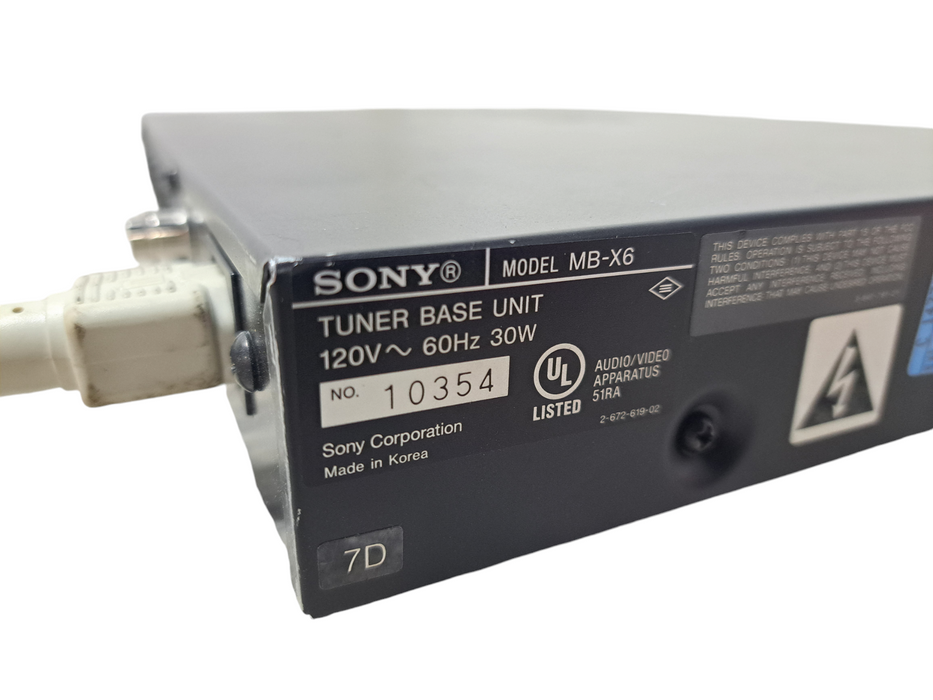 Sony MB-X6 Tuner Base Unit