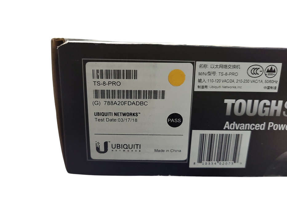 New UBiQUiTi TOUGHSwitch PoE PRO TS-8-PRO 8 Port Advanced PoE Controller $
