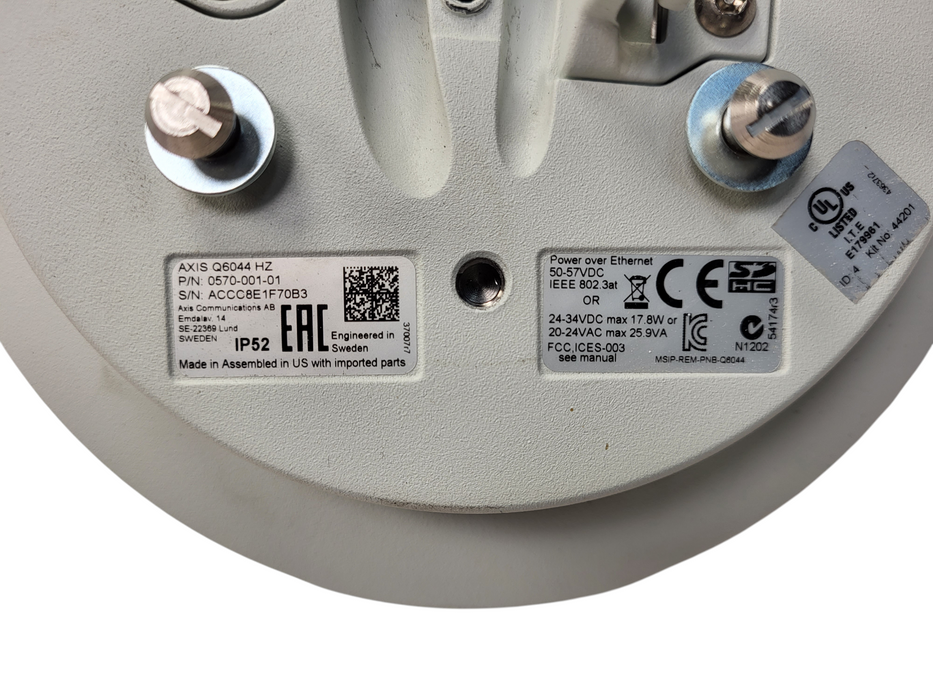 Axis Communications Dome Security Camera 0570-001-01 READ Q$