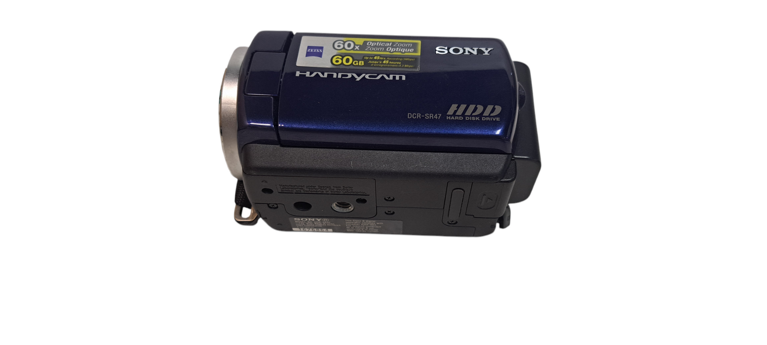Sony DCR-SR47 Handycam Camcorder 60GB HDD 60X Optical Zoom | READ