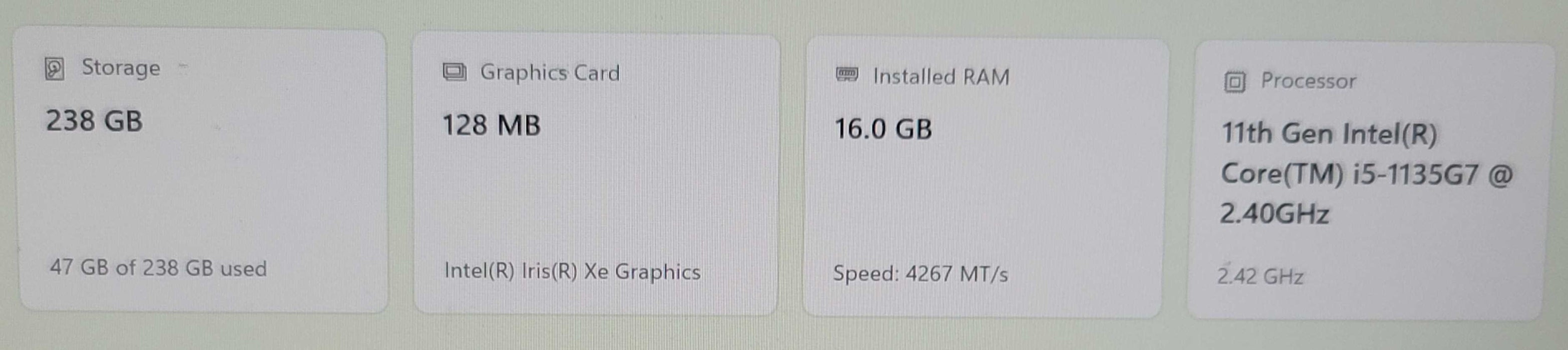 Lenovo ThinkPad X13 Gen 2 i5-1135G7 16GB DDR4 256GB SSD READ  β Lap200