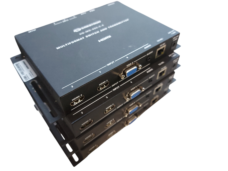 Lot 4x Crestron HD-MD-400-C-E HDMI Multiformat Switch and Transmitter