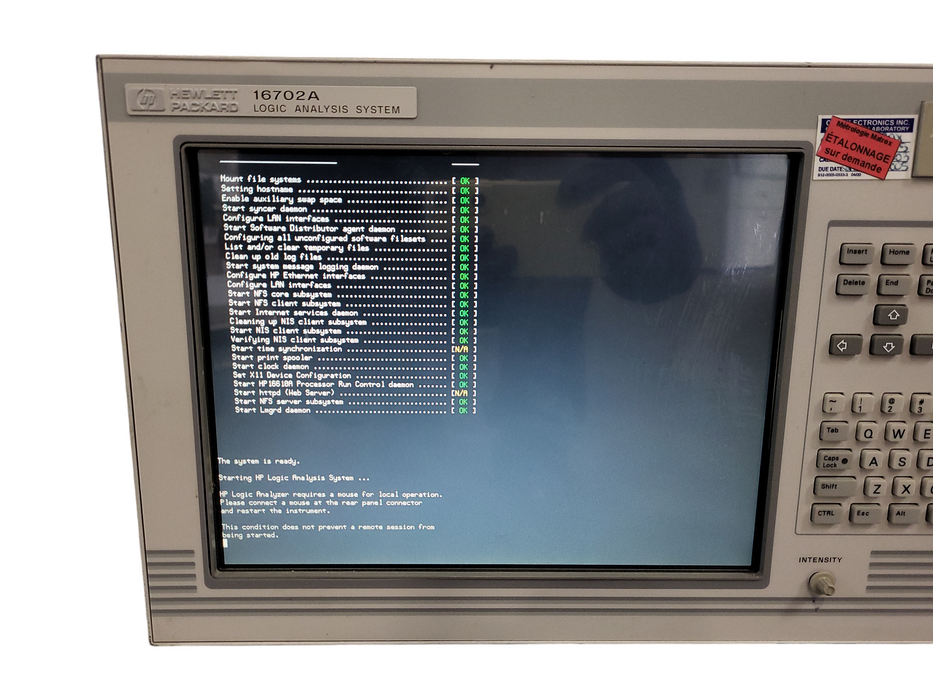 HP Agilent Keysight 16702A Logic Analysis System READ $