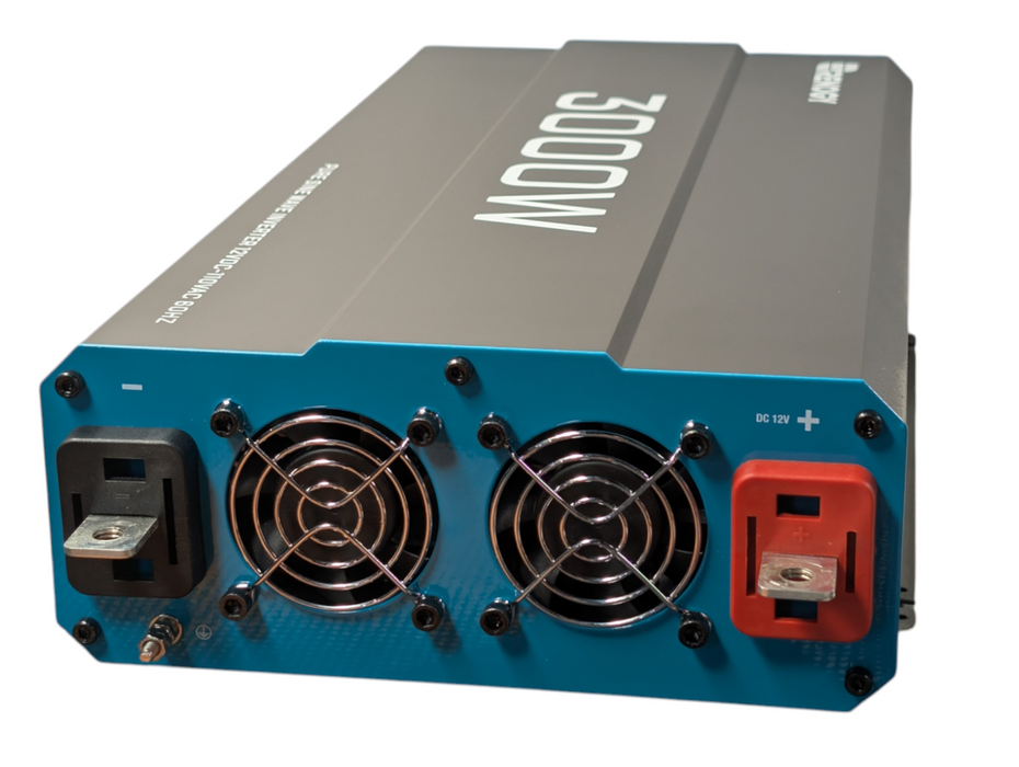 RENOGY Pure Sine Wave Inverter 12VDC-110VAC 60Hz RNG-INVT-3000-12-P2 READ -