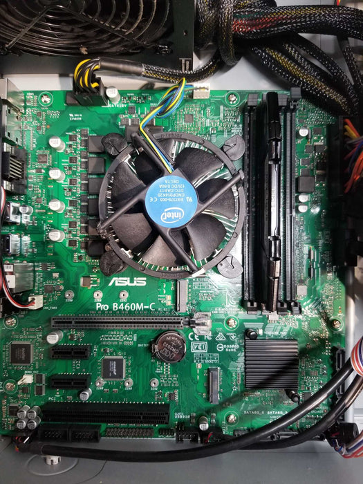 Generic Tower w/ Asus Pro B460M-C Intel i5-10400 CPU 2.90GHz 8GB RAM No HDD