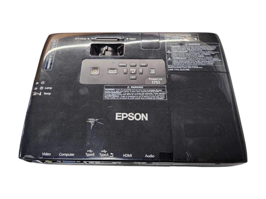 Epson PowerLite 1751 (H479A) 3LCD Projector, Lamp Hour: 669Hrs