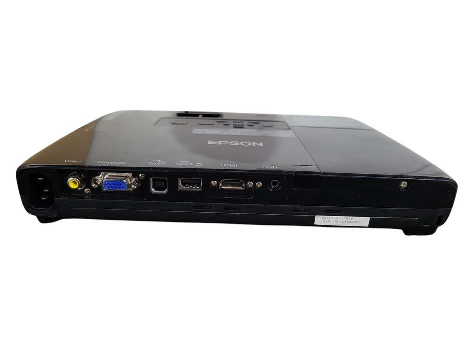Epson PowerLite 1761W H478A WXGA 2600 Lm Wireless Portable Projector 386 Lamp hours !