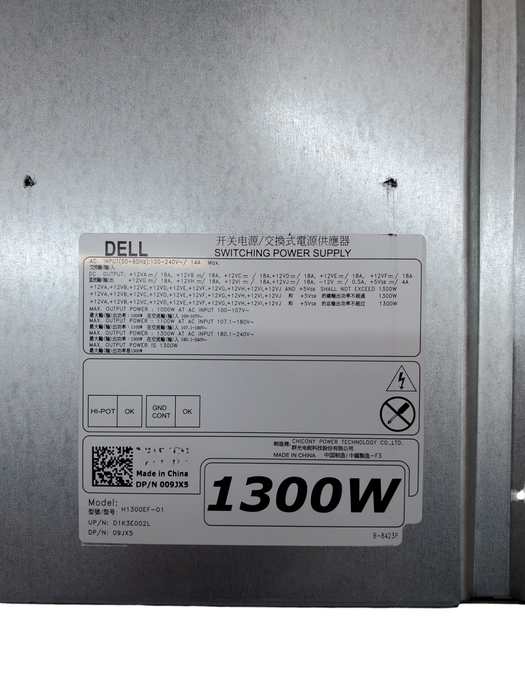 Dell Precision T7610 1300W Server Power Supply 009JX5