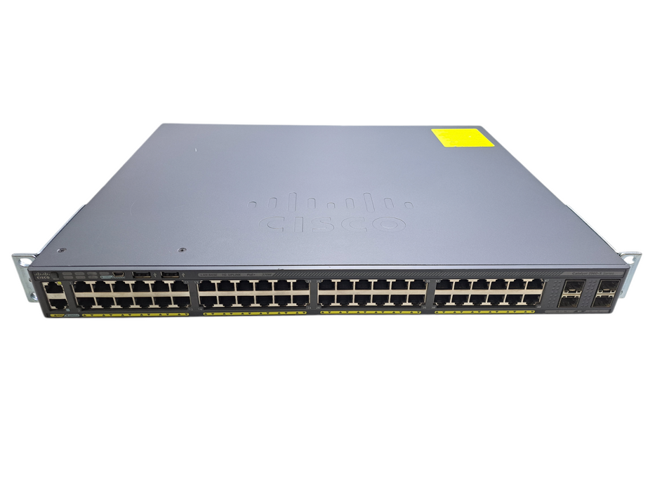 Cisco WS-C2960X-48LPS-L V06 | 48-Port Gigabit PoE+ 370W Switch | 4x SFP Q