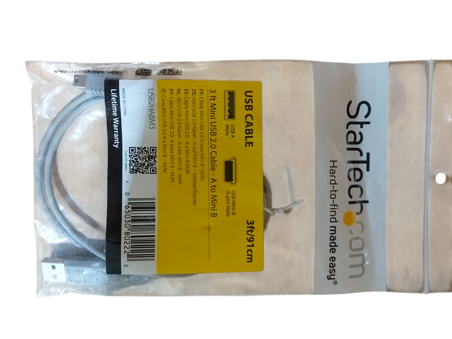 Lot 22x Assorted Ethernet & USB Cables (Cat5e, Cat6, Cat6A, Mini USB)