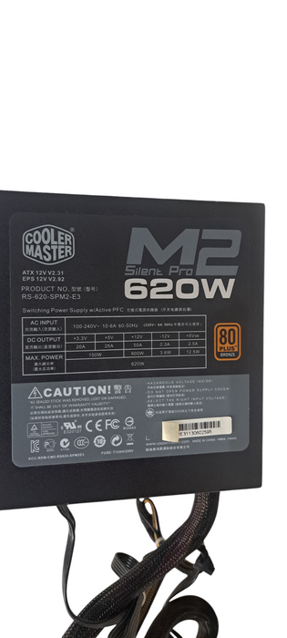 Cooler Master Silent Pro M2 RS‑620‑SPM2‑E3 620 W 80 Plus Bronze ATX Power S