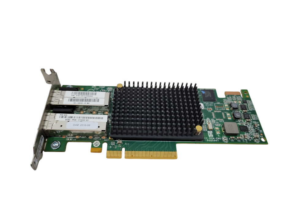 Cisco Emulex LPE 16002 2-Port 16Gbps Fiber Channel Card UCSC-PCIE-E1600 %