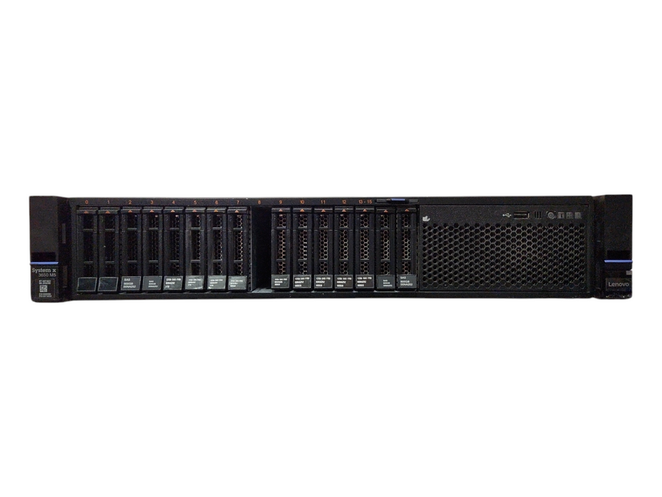 Lenovo X3650 M5 2U 16x2.5", Xeon E5-2630 v4 2.20GHz, 80GB DDR4, 8x1.2TB SAS