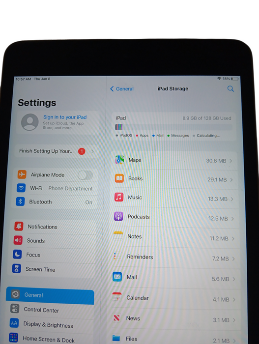 Apple iPad Mini 4th Gen - 128GB - Space Gray [A1538] Q