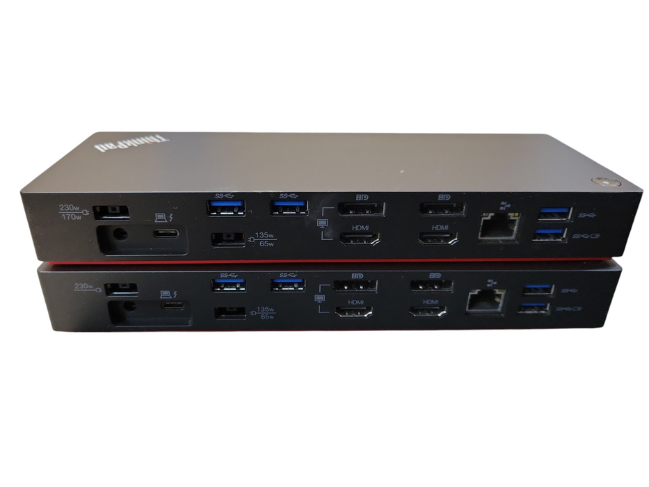 LOT 2x Lenovo DK1841 40AN ThinkPad Thunderbolt 3 Dock Gen2 !