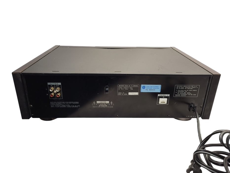 Sony TC-WR99ES Double Cassette Deck READ $