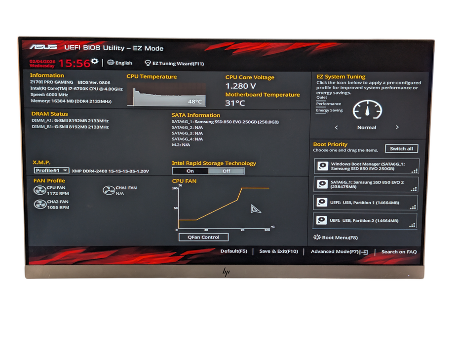 Falcon Northwest SFF PC Z170I PRO GAMING Intel i7-6700K 16GB RAM 250GB SSD -