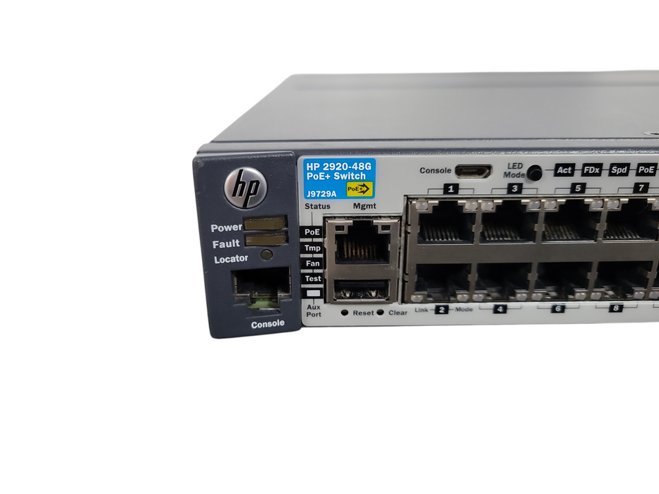 HP 2920-48G PoE+ J9729A | 48-Port Gigabit PoE+ Managed Switch w/ 4x SFP !