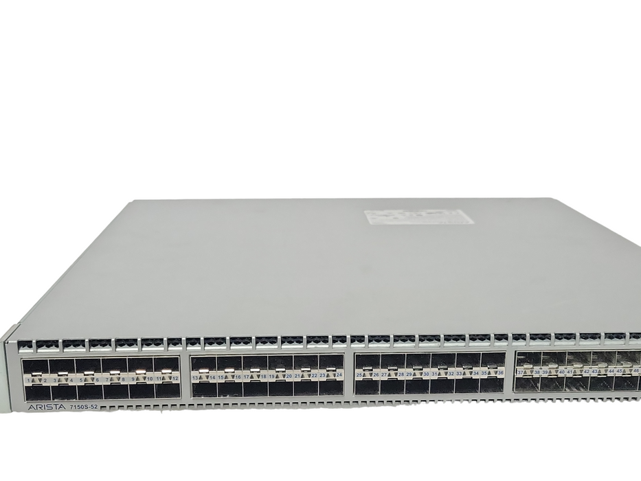 Arista DCS-7150S-52-F 52-Port 10GbE SFP+ Switch With Ears _