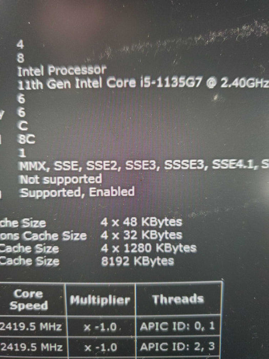HP ProBook 450 G8 Core i5-1135G7@2.40GHz 16GB RAM 256GB SSD READ  Lap200