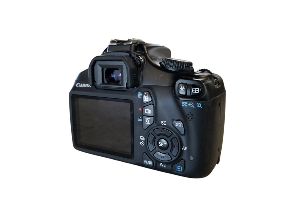 Canon EOS Rebel T3 SLR Camera with EFS 18-55mm Lens - Black / Brown *READ* Q