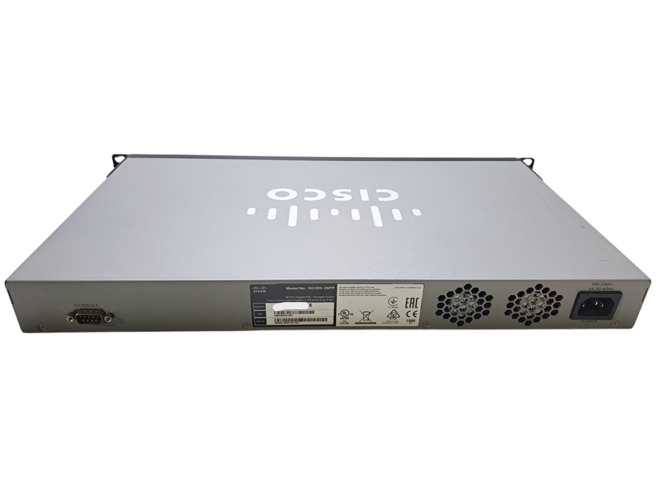 Cisco SG300-28PP-K9 V02 | 28-Port Gigabit PoE+ Managed Switch | 2x SFP Q