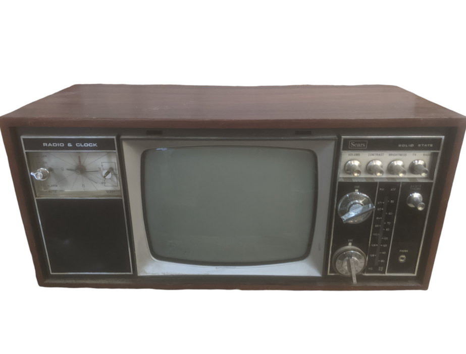 Vintage Sears Solid State TV/RADIO/CLOCK | M/N: 13907 | *READ*